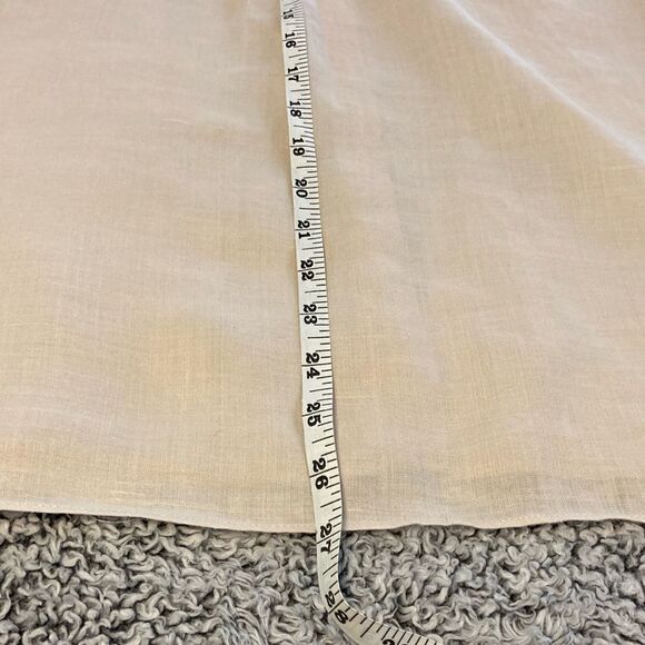 LIGHT XL 100% Linen Sleeveless Shacket Top - Picture 10 of 12